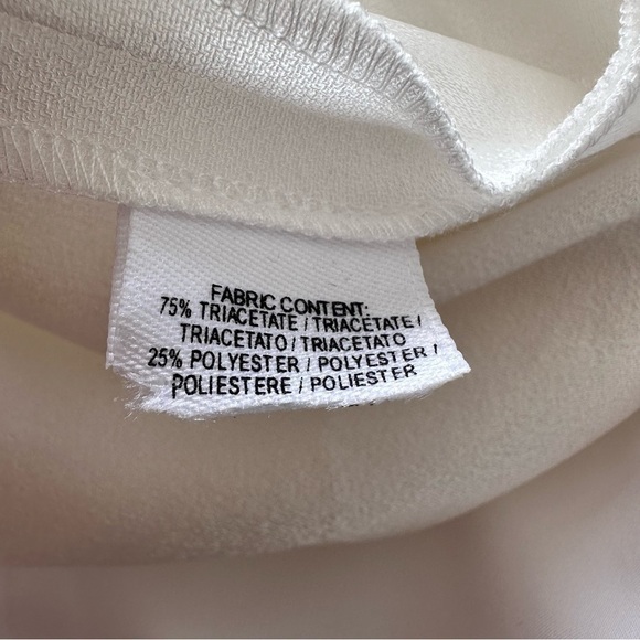 DEREK Lam 10 Crosby-Off White High Rise Stretch Crepe Long Trousers (Size:8) - Picture 10 of 11